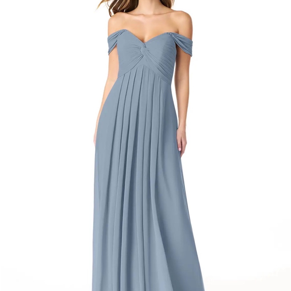 Azazie Kaitlynn Dusty Blue (Hemmed to 5’ 8”)